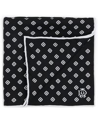 dunhill - Mulberry Silk Polka Dot Pocket Square - Lyst