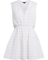 Maje - Crinkle Open-Back Mini Dress - Lyst