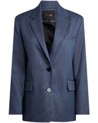 Maje - Stripe Rhinestone-Embellished Blazer - Lyst