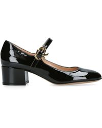 Gianvito Rossi - Leather Mary Jane Pumps 45 - Lyst