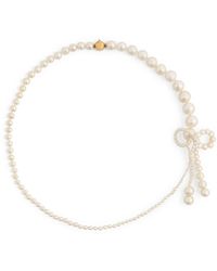 Sophie Bille Brahe - Yellow Gold And Pearl Peggy Rosette Necklace - Lyst