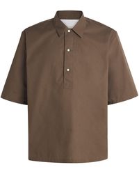 Officine Generale - Organic Cotton Half-Placket Joris Shirt - Lyst