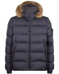 moncler marque fur trim jacket