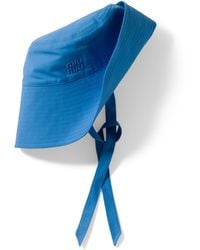 Miu Miu - Cotton Wide Brim Bucket Hat - Lyst