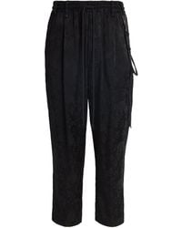 Song For The Mute - Cotton Floral-Jacquard Lounge Trousers - Lyst