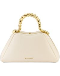 BVLGARI - X Geraldine Guyot Small Calfskin Serpentine Top-Handle Bag - Lyst