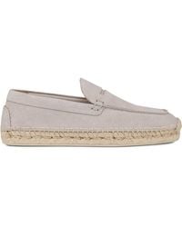 Christian Louboutin - Paquepapa Suede Espadrille Loafers - Lyst