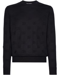Dolce & Gabbana - Silk Dg Monogram Sweater - Lyst