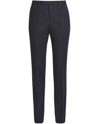 Sandro - Virgin Wool Check Straight Trousers - Lyst