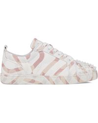 Christian Louboutin - Louis Junior Spikes Orlato Woven Trainers - Lyst