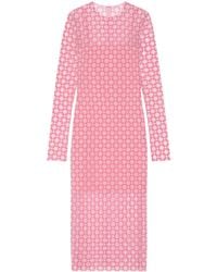 Givenchy - Tulle Monogram 72 Midi Dress - Lyst