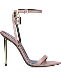 Tom Ford - Leather Padlock Sandals 105 - Lyst