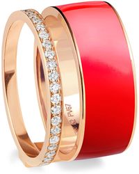 Repossi - Diamond And Enamel Berbere Ring - Lyst