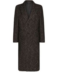 Dolce & Gabbana - Wool-blend Tailored Coat - Lyst