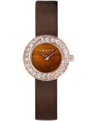 Graff - Rose Gold And Diamond Spiral Watch 23mm - Lyst