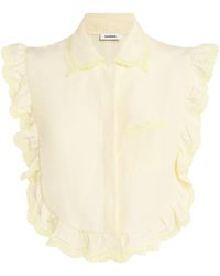 Sandro - Ruffle-Trim Blouse - Lyst