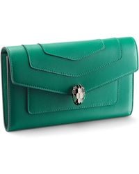 BVLGARI - Leather Serpenti Forever Wallet - Lyst