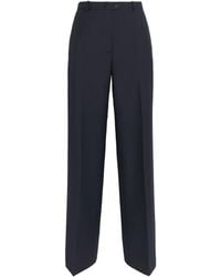 Jil Sander - Wool-Mohair Straight Trousers - Lyst