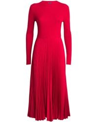 Polo Ralph Lauren - Sweater-Bodice Midi Dress - Lyst