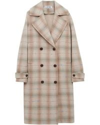 Loewe - Wool-Cashmere-Blend Check Coat - Lyst