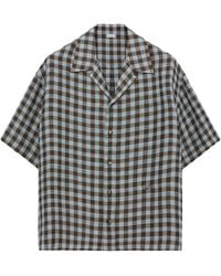Loewe - Check Short-Sleeve Shirt - Lyst