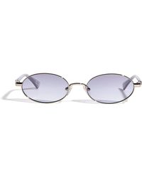 Le Specs - Icicle Oval Sunglasses - Lyst