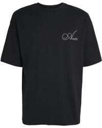 Amiri - Cotton Crystal Logo T-Shirt - Lyst