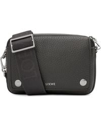 Loewe - Small Leather Pebble Messenger Bag - Lyst