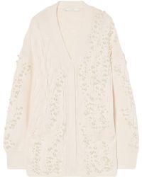 Marina Rinaldi - Virgin Wool-Blend Cardigan - Lyst