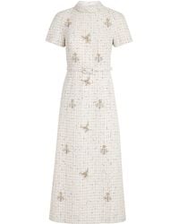 Huishan Zhang - Tweed Genevieve Midi Dress - Lyst