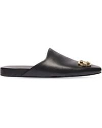 Balenciaga - Leather Cosy Bb Slippers - Lyst