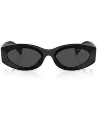 Miu Miu - Acetate Oval Mu11Ws Sunglasses - Lyst