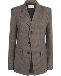 Ami Paris - Virgin Wool Houndstooth Blazer - Lyst
