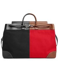 Bottega Veneta - Large Canvas Andiamo Voyager Holdall - Lyst