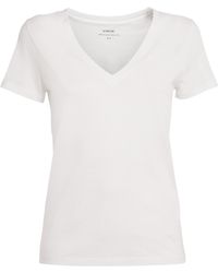 Vince - Pima Cotton V-Neck T-Shirt - Lyst