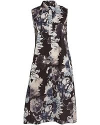 Marina Rinaldi - Cotton Floral Print Maxi Dress - Lyst