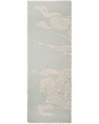 Burberry - Wool Wide Ekd Scarf - Lyst
