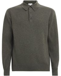 Sunspel - Cashmere Long-Sleeve Polo Shirt - Lyst