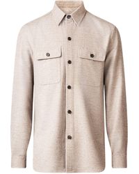 Isaia - Wool-cashmere Overshirt - Lyst