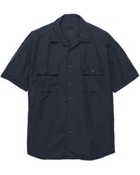 Prada - Cotton-Blend Short-Sleeve Shirt - Lyst