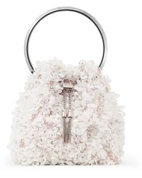 Jimmy Choo - Satin Petal Bon Bon Top-Handle Bag - Lyst