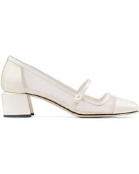 Jimmy Choo - Elisa 45 Leather Mary Jane Heeled Pumps - Lyst
