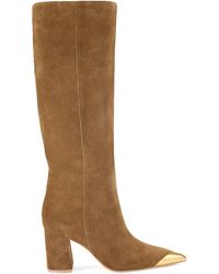 Kurt Geiger - Suede Regent Cap Knee-High Boots 30 - Lyst