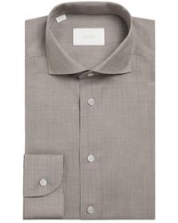 Eton - Merino Wool Houndstooth Shirt - Lyst