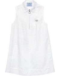 Prada - Cotton Mini Dress - Lyst