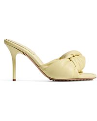 Bottega Veneta - Leather Knot Cherry Mules 90 - Lyst
