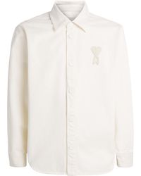 Ami Paris - Cotton Ami De Coeur Overshirt - Lyst