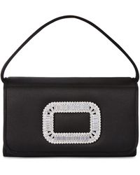 Roger Vivier - Micro Satin Pilgrim Top-Handle Bag - Lyst