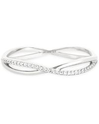 Astrid & Miyu - And Topaz Infinite Pavé Ring - Lyst