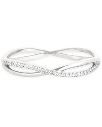 Astrid & Miyu - And Topaz Infinite Pavé Ring - Lyst